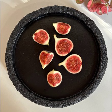 Kerek rusztikus szélű -  tálca 25 cm